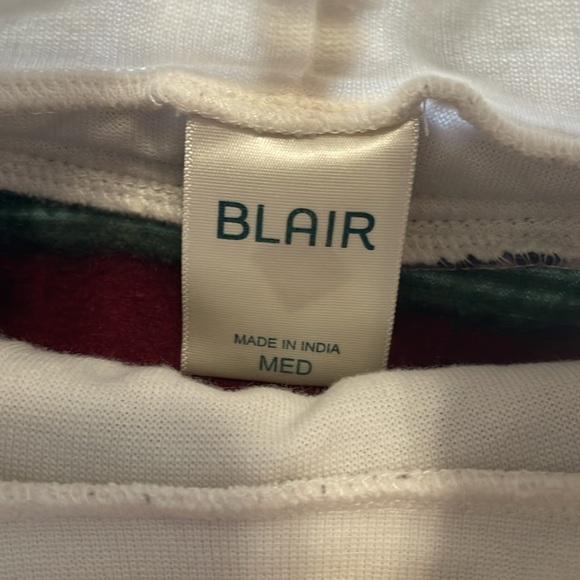 Vintage 90s BLAIR Aztec Fleece Turtleneck Sweater Navajo Southwestern Medium - Picture 7 of 10